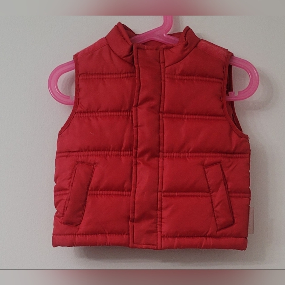 Bambini - Kid Sleeveless Full Zipper Puffer Jacket -  Size 6-9M